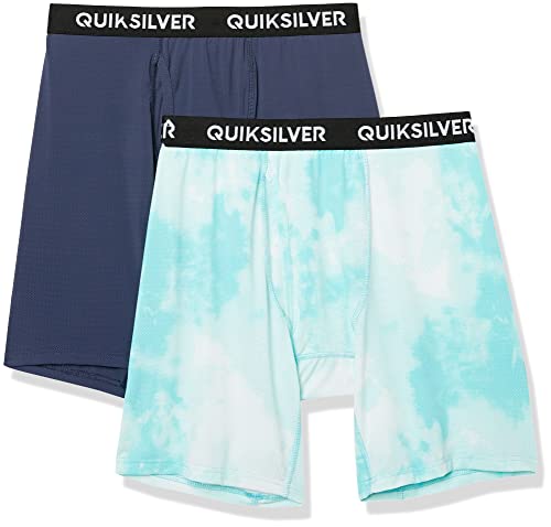Quiksilver Men's Performance Mesh Boxer Brief, Light Blue
